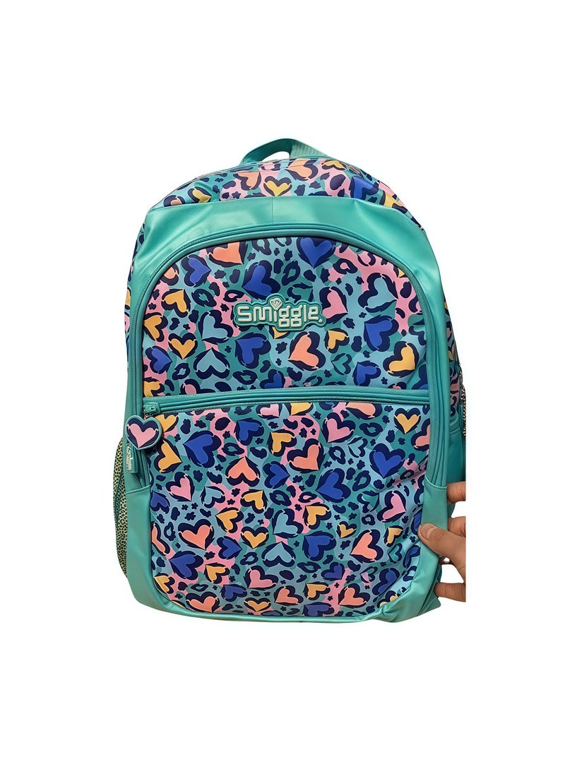 Smiggle Smiggle Girls Cartoon Print Student Schoolbag Primary and Secondary School Children's Backpack Outdoor Leisure Bag Backpack 42*30CM 