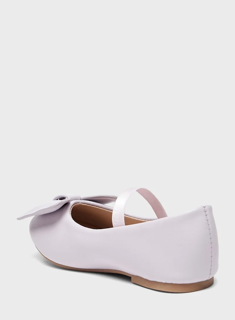 shoexpress Kids Bow Detail Ballerinas