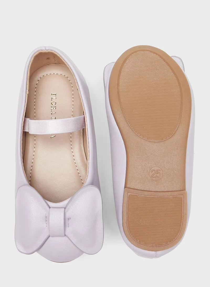 shoexpress Kids Bow Detail Ballerinas