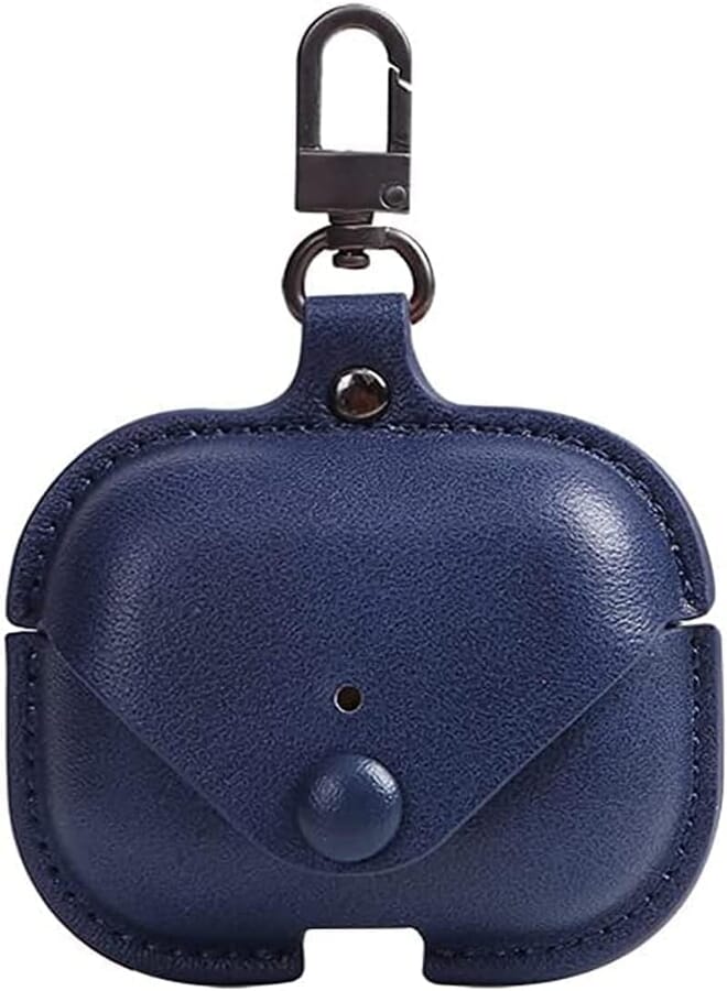 Next Next Store Leather Case Compatible with AirPods Pro 2 2nd Generation Full Protection with Hook Earphone Cover (Blue) PU Leather