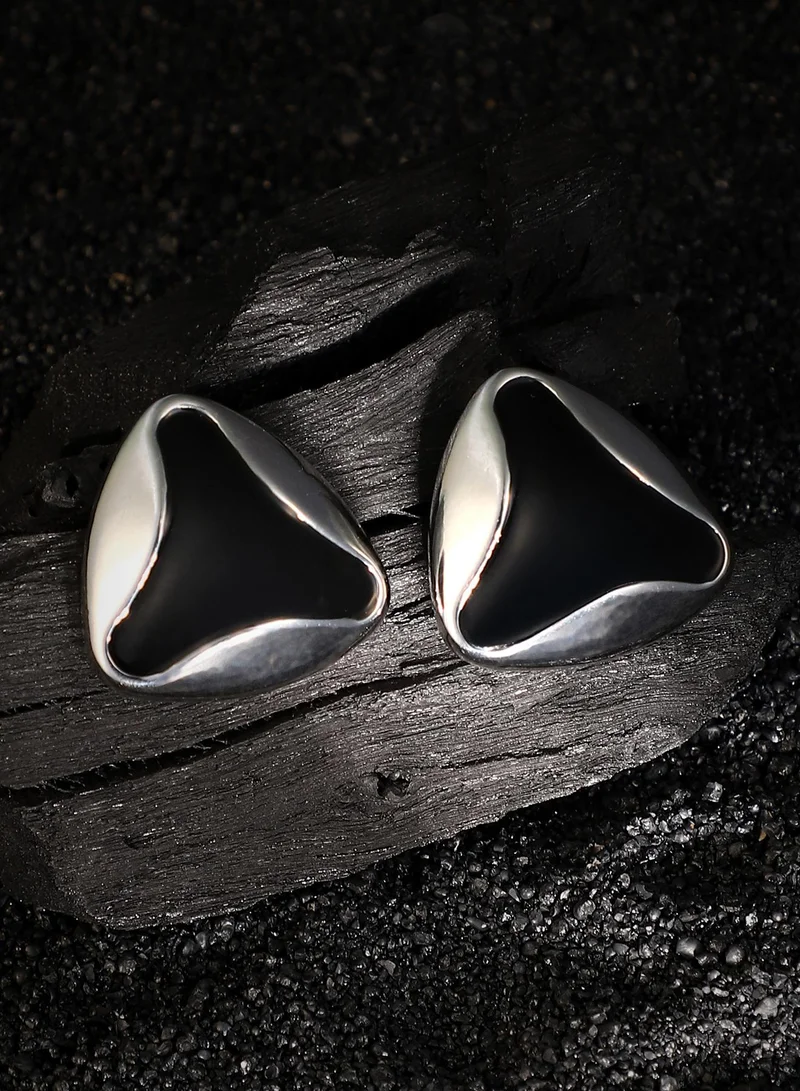 سوهي أقراط نسائية مطلية بالفضة بحجر صناعي