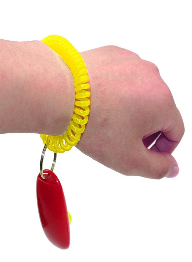 Sage Square Pet Training Clicker with Wrist Strap for Dog/Cat/Kitten/Puppy/Bird (Orange) - Image 5