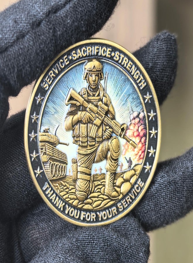 CYOUNG U.S. Female Veterans Challenge Coin - Honoring Courage, Sacrifice, and Strength of Women in Service (Single Coin) - Image 5