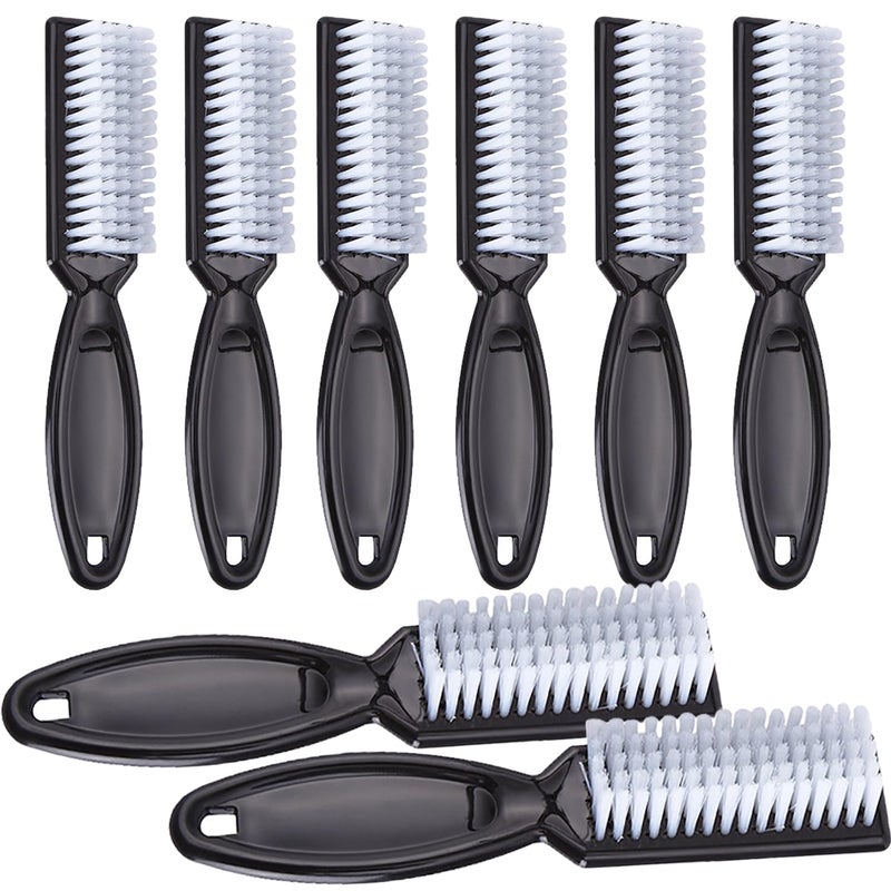 SQULIGT Handle Grip Nail Cleaning Brush, Hand Fingernail Cleaner Brush Manicure Tools Scrub Cleaning Brushes for Toes and Nails (8Pcs, Black) - Image 1