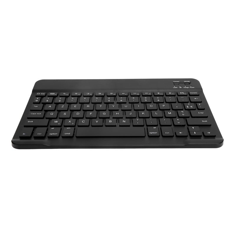 Portable Bluetooth Keyboard: 3.0, Brushed Metal Non-Slip Panel, Ultra-Thin Lightweight Quiet Typing - Waterproof Dustproof, Wireless Tablet Keyboard for IOS Android Smartphones Laptops Travel Business - Image 3