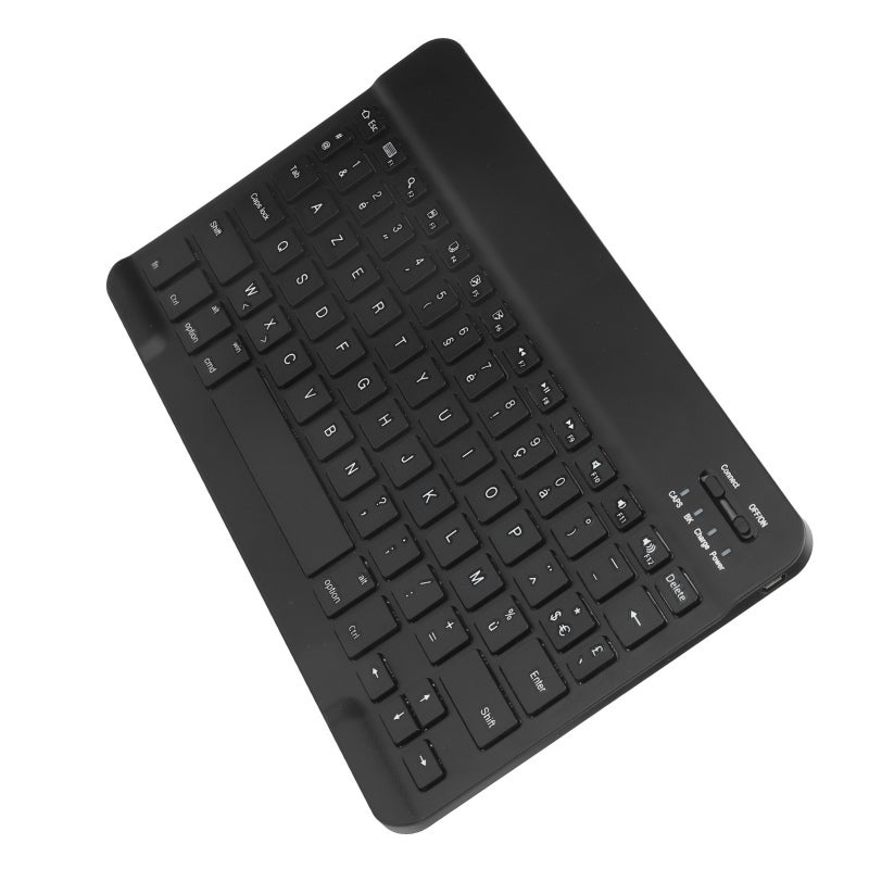 Portable Bluetooth Keyboard: 3.0, Brushed Metal Non-Slip Panel, Ultra-Thin Lightweight Quiet Typing - Waterproof Dustproof, Wireless Tablet Keyboard for IOS Android Smartphones Laptops Travel Business - Image 2