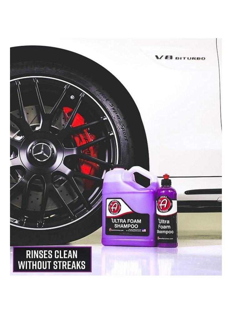 Adam's Polishes - Adam's Ultra Foam Shampoo 16oz - Our Most Sudsy Car Shampoo Formula Ever pH Neutral Formula for Safe Spot Free Cleaning Ultra Slick Formula That Wont Scratch or Leave Water Spots. - Image 1
