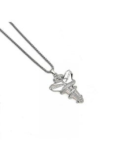 Generic Silver Stainless Steel Kobe Commemorative Necklace  Fashionable Souvenir to Honor the Basketball Star  - Image 1