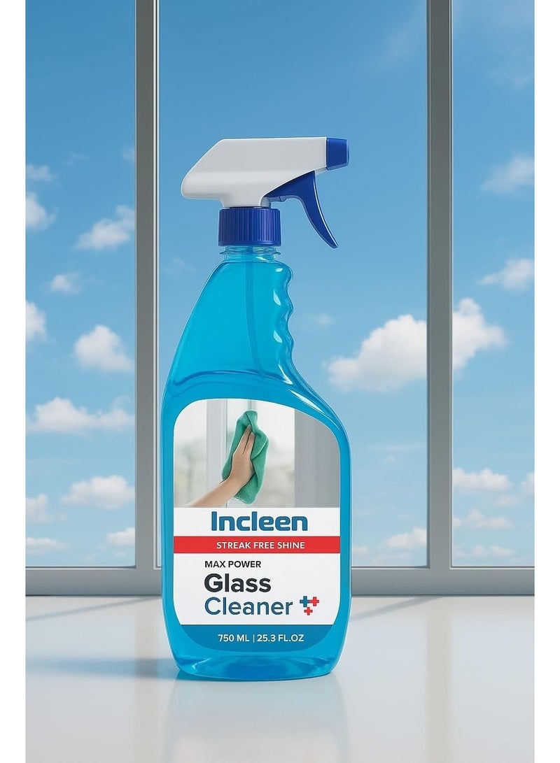 incleen Glass Cleaner Streak-Free Shine 750ml - Image 5