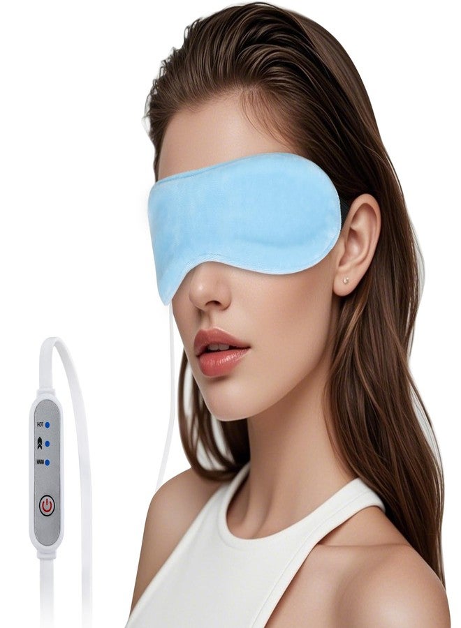 Aurya Heated Eye Mask for Dry Eyes, Stye and Migraines, Warm Eye Compress Mask with 3 Temp Settings & Washable Cover, Eye Mask for Chalazion, Blepharitis Relieves - Image 1