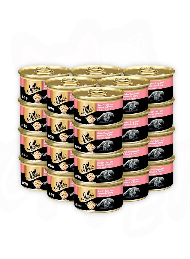 Sheba Tuna And Salmon Wet Cat Food - 85G (Pack Of 24) - Image 1