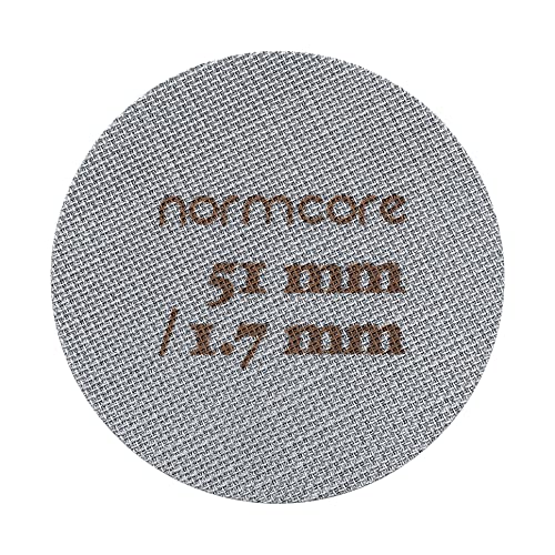 Normcore Normcore 51mm Puck Screen  Lower Shower Screen  Metal Coffee Reusable Filter for Espresso Portafilter Filter Basket 51mm  17mm Thickness 150m  Stainless Steel 