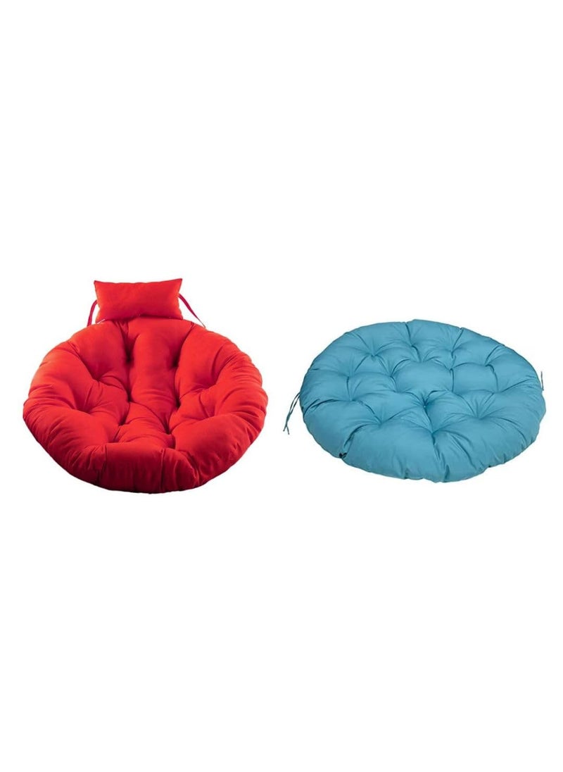 ANAND INDIA GROUPS ANAND INDIA GROUPS 2 Round Cushion for Sitting Hanging Swing Cushion 2 Round Chair Cushion Pillow Microfibre Solid Cushion Combo 2Colour Multicolour 