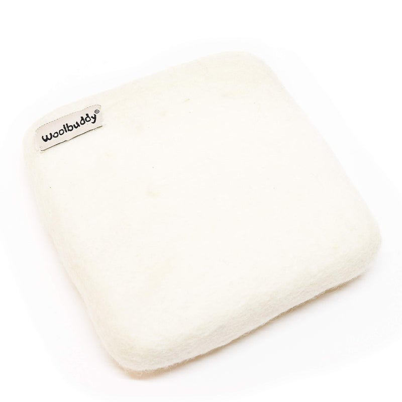 Woolbuddy Needle Felting Pad - Durable Wool Mat for Craft Projects, Foam Alternative, 6"x6"x1.5" (White) - Image 5
