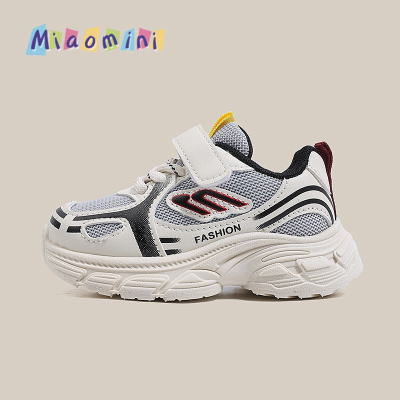 Mesh Sneakers Lightweight Flexible Sole Walking Shoes For Kids Indoor And Outdoor Activities - Image 1
