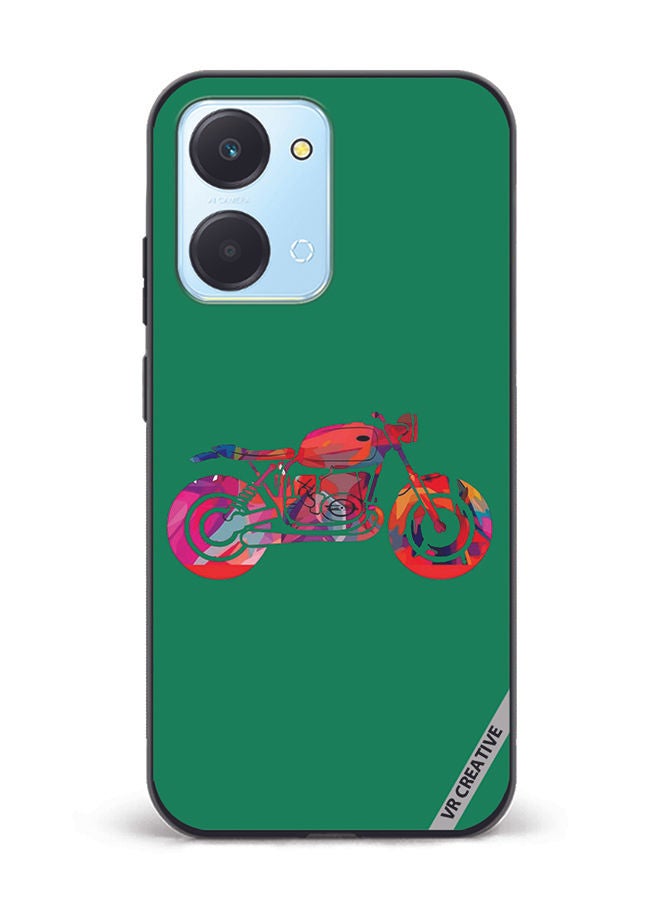 VR CREATIVE Protective Case Cover For Honor Play7T Bike Design Multicolour - Image 1