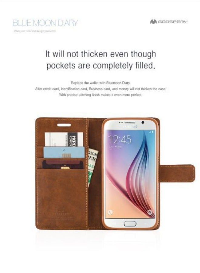 GOOSPERY Leather Protective Case Cover For iPhone 15 Blue - Image 3