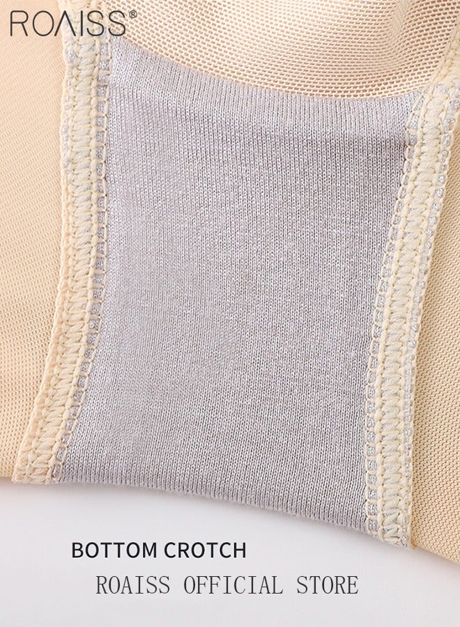 roaiss High Waist Tummy Control Underwear for Women Excellent Quality Lightweight Breathable Skin-Friendly Postpartum Corset Underwear Ladies Tighten Waist Abdomen Buttocks Lift Slimming Undies - Image 5