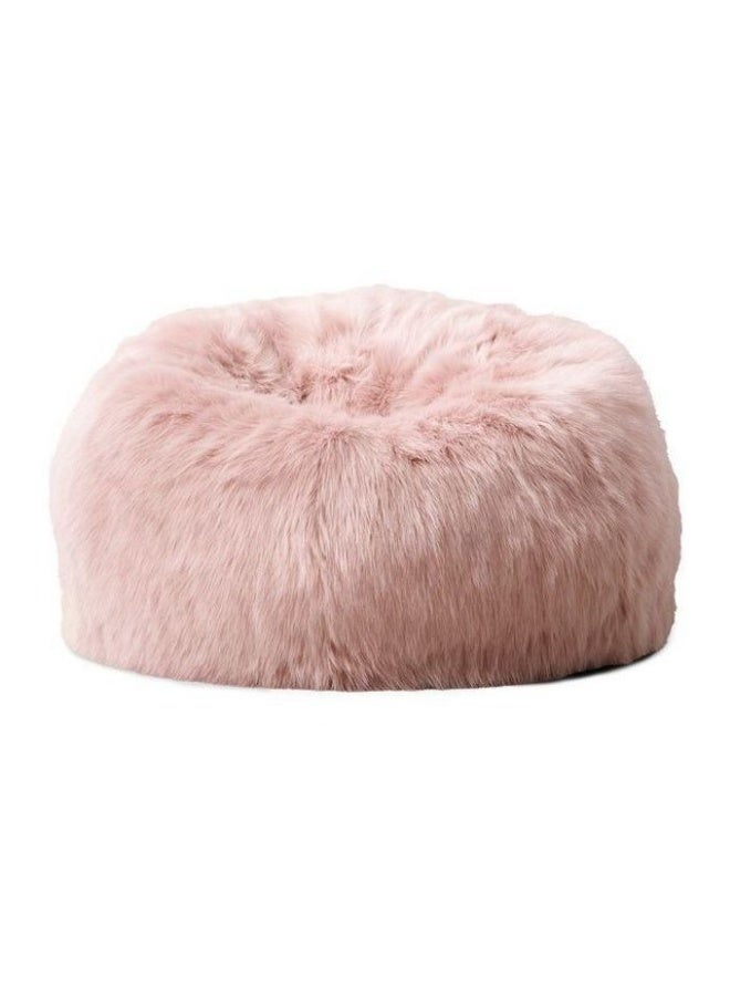 Razz Gallery Elegant fur pouf, a piece that combines maximum comfort and a luxurious appearance to be an addition to any corner of the house. Pink color. - Image 1