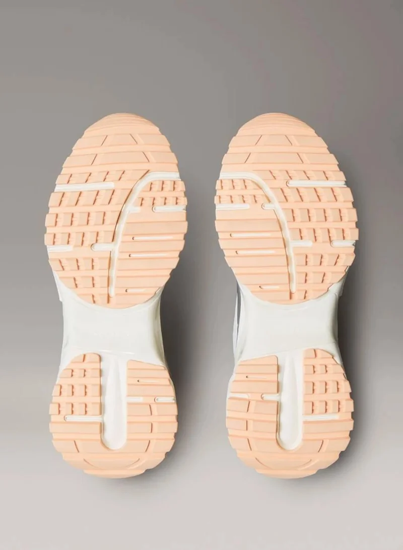 Calvin Klein Jeans Bright White/Silver/Florida Ether Trailblazer — Mesh Mix Runner Trainers for Women | Best Price UAE