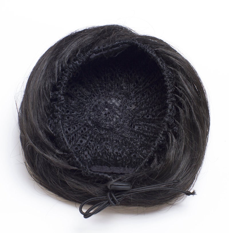 Onedor Synthetic Fiber Hair Extension Chignon Donut Bun Wig Hairpiece (4# - Dark Brown) - Image 2