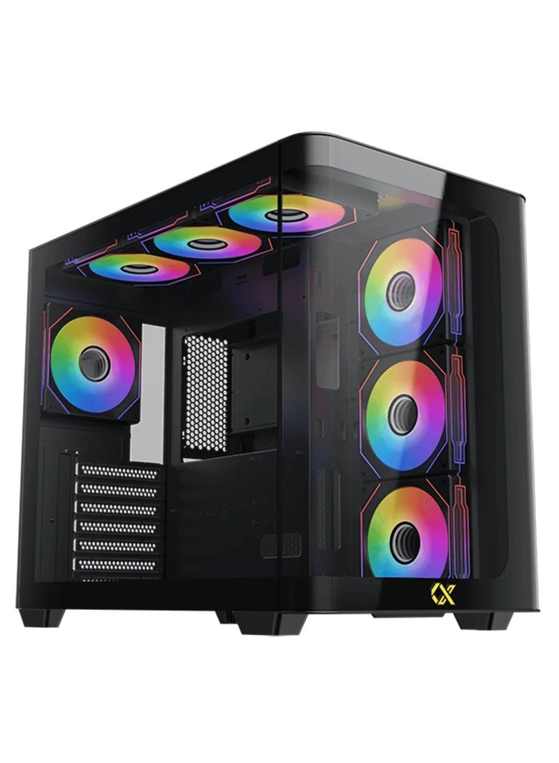 GCC GAMERS TechPulse G60 Intel Gaming PC (Core i5-1440f, RTX 4060, 32GB RGB RAM, 1TB NVMe SSD, WiFi Ready | Windows 11 Installed)  - Image 1