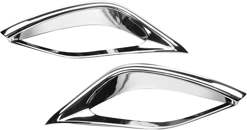 QASULER ABS Chrome Fog Light Lamp Cover for Toyota Highlander - Image 1