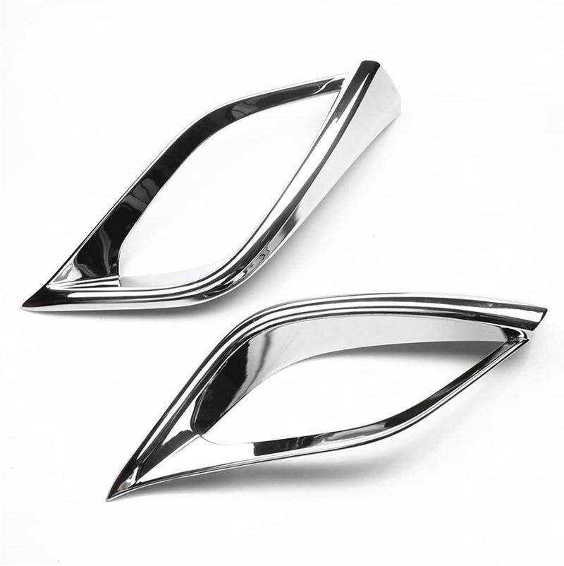 QASULER ABS Chrome Fog Light Lamp Cover for Toyota Highlander - Image 2