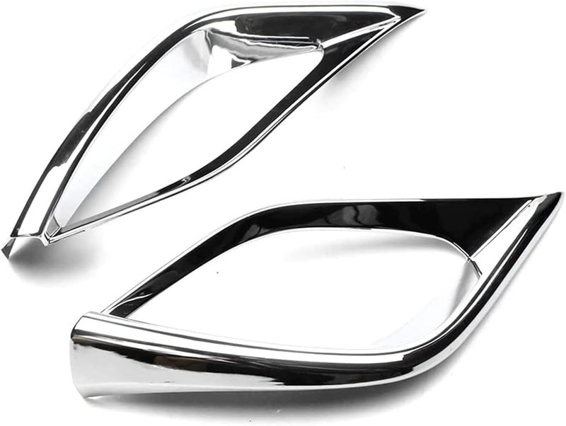 QASULER ABS Chrome Fog Light Lamp Cover for Toyota Highlander - Image 4