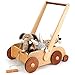 Woodtoe Wooden Baby Walker Adjustable Speed AntiRollover Push Walker Toy for Babies Learning to Walk Natural Wood Toddler Push and Pull Toys Wagon Christmas Toy for Boy Girl 12 3 1st Birthday Gift - Image 4
