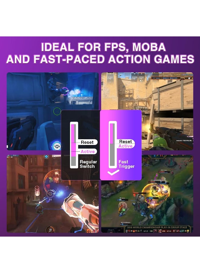 أولا WIN68 HE Mechanical Gaming Keyboard Gradient Gray - Gray Wood Magnetic Switch - Image 3