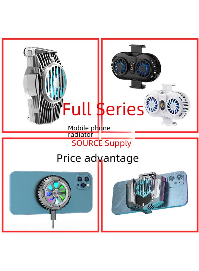 Semi-conductor Ice Cooling Mobile Phone Cooler Water Cool H15 Rechargeable Gaming Heat Sink Digital Computer Game Controller-Product Color:X112 Battery - Image 2