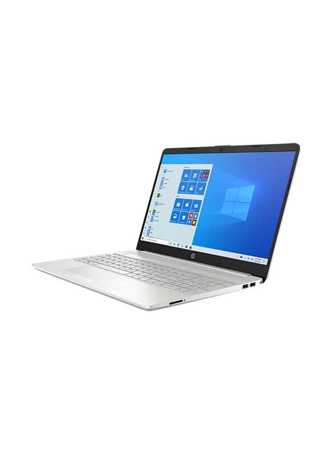 HP لابتوب نوت بوك طراز 15-dw3005wm بشاشة مقاس 15.6 بوصة بدقة كاملة الوضوح بمعالج كور i5-1135G7 بذاكرة رام 8 جيجابايت ومحرك أقراص SSD بسعة 512 جيجابايت وبطاقة رسومات إنتل آيريس Xe ونظام ويندوز 10، إصدار عالمي الإنجليزية/العربية فضي - Image 2