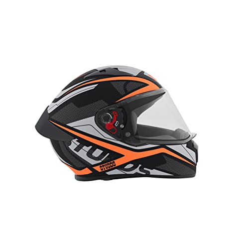 Studds Thunder Full Face Helmet D4 with Clear Visor (Matt Black N10, L) - Image 3