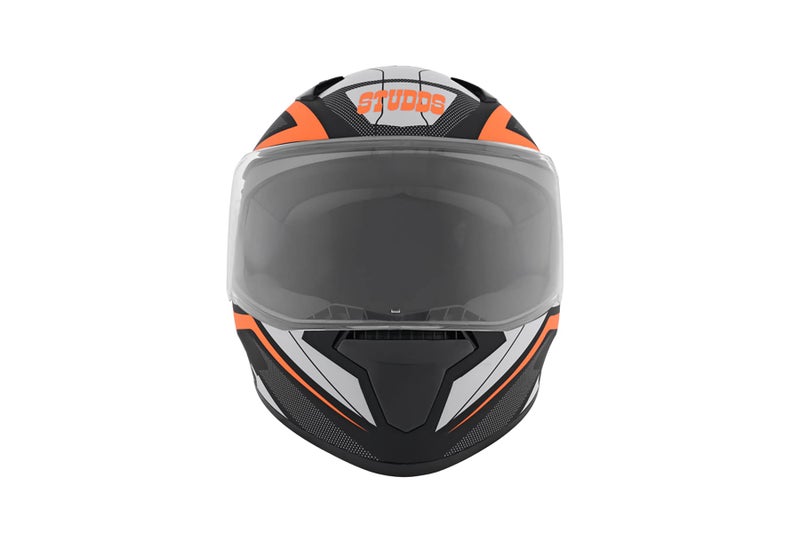Studds Thunder Full Face Helmet D4 with Clear Visor (Matt Black N10, L) - Image 2