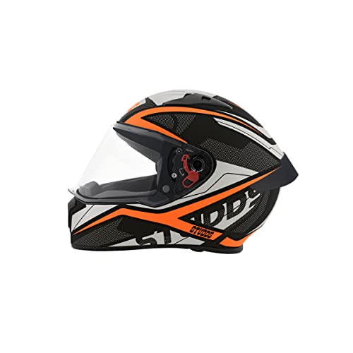 Studds Thunder Full Face Helmet D4 with Clear Visor (Matt Black N10, L) - Image 5
