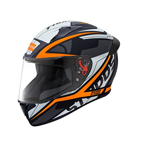 Studds Thunder Full Face Helmet D4 with Clear Visor (Matt Black N10, L) - Image 1