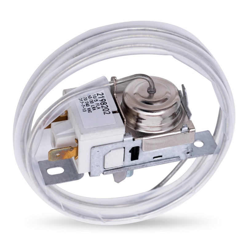 UPGRADED 2198202 Refrigerator Cold Control Thermostat Replacement Compatible with Whirlpool Kenmore Refrigerators Replaces 2161284 2198201 PS11739232 AP6006166 WP2198202 161284 1110552