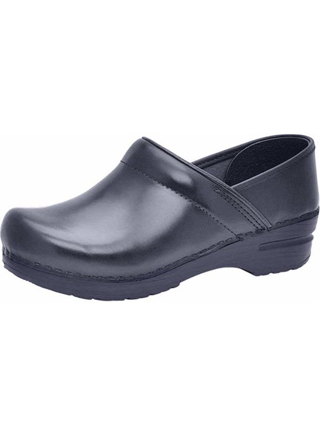 Dansko Womens Stapled Clog, Black Oiled, 7.5-8 Narrow US - Image 1