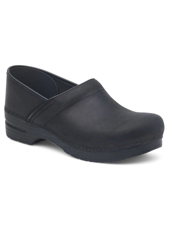 Dansko Womens Stapled Clog, Black Oiled, 7.5-8 Narrow US - Image 2