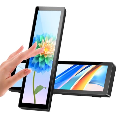 AISHICHEN Upgraded 8.8 Inch Small Touchscreen Monitor, PC Temperature Display, PC Sensor Panel Display, IPS USB Mini Screen for Raspberry Pi, AIDA64 CPU RAM Data Monitor ARGB Computer Case - Image 1
