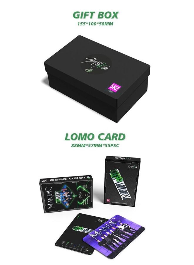 Generic Stray Kids Gift Box With Lomo Cards, Acrylic Stand, Hand Account Tape, Keychain, Lanyard, Stickers, Photo Card  - Image 2