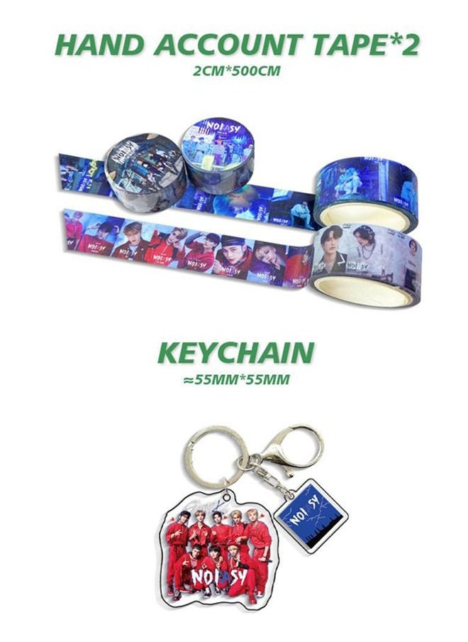 Generic Stray Kids Gift Box With Lomo Cards, Acrylic Stand, Hand Account Tape, Keychain, Lanyard, Stickers, Photo Card  - Image 4