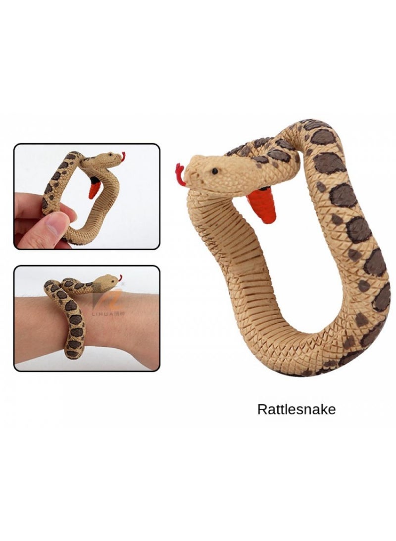 General Simulation Sidewinder Snake Bracelet Prank Toy  - Image 2