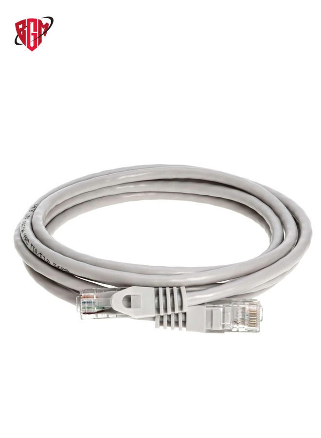 BGM 3M Ethernet Cable Cat6 Cable Network Cable High Speed Internet Shielded RJ45 Ethernet Patch Cable Compatible With Laptop, PC, PS5, PS4, TV, Modem, Router & Switch white  - Image 1