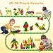 Anyeve 112PCS Mini Magnetic Tiles for Kids Magnetic Tiles Travel Set with Iron Box Portable Construction Toys STEM Educational Building Set for Kids Ages 48 Toddlers Boys Girls Birthday New Year Gift - Image 4