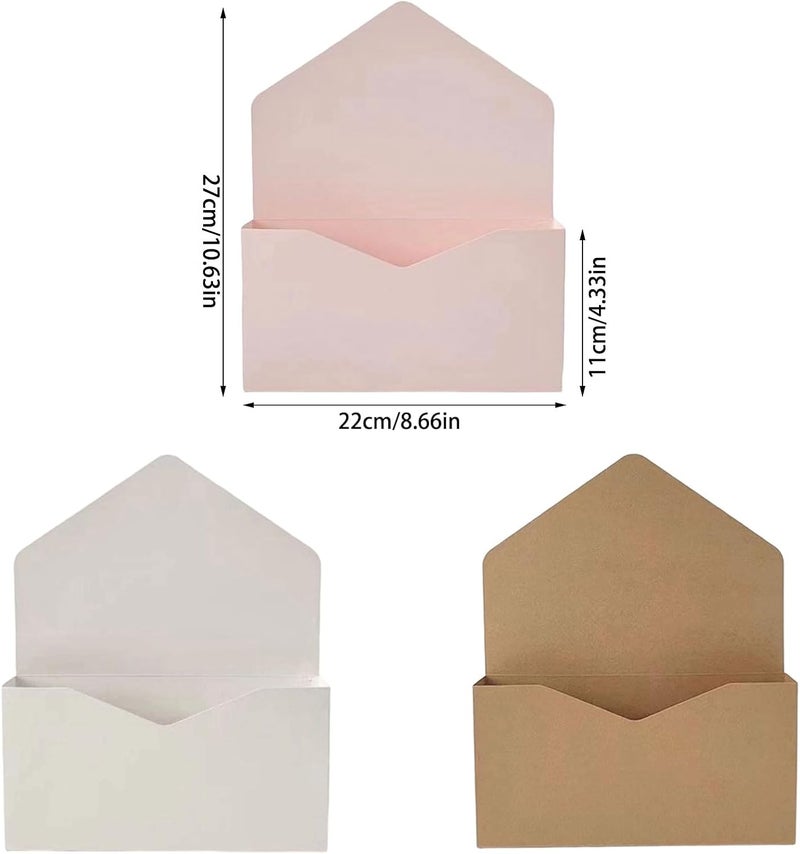 Kangnice Of 5 Elegant Envelope Floral Packaging Boxes Cardstock Wrapping Box Suitable for Bouquets and Keepsakes Arrangement Wrap - Image 4