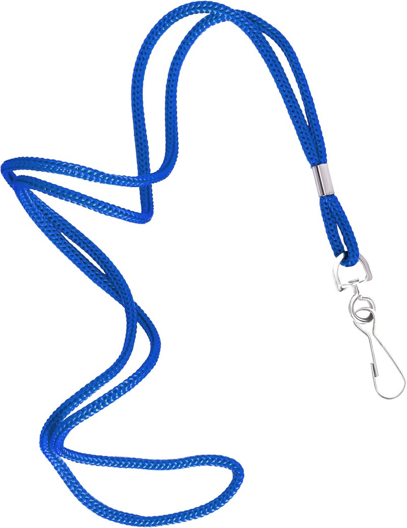 COTODO ID Blue Lanyards Safety Badge Lanyard 36" with Swivel Hook 100 Pack - Image 1