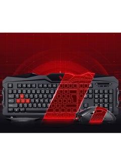 Bloody BLAZING GAMING WIRED KEYBOARD AND MOUSE B2100, DOUBLE SECURED WATER RESISTANT, CONVEX SILICON KEYS WITH NEON GLARE SYSTEM, FOR WINDOWS XP/ VISTA/ 7/ 8 /8.1 / 10 OR LATER, BLACK  - Image 2