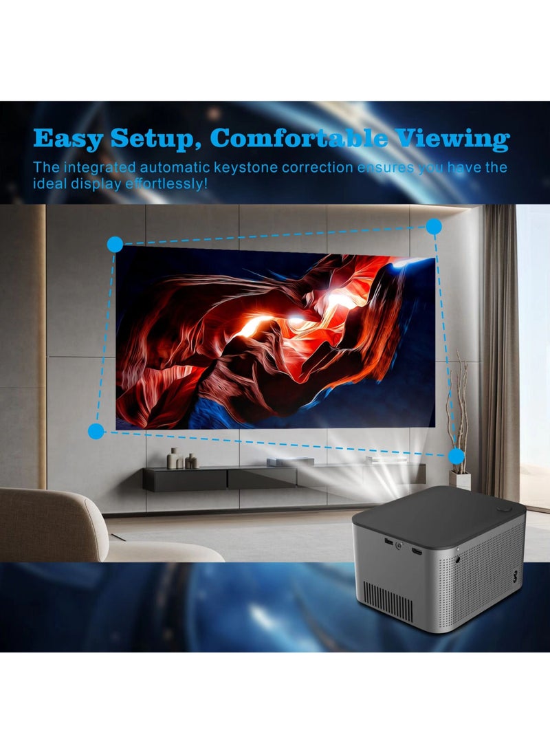 HD 1080P HY350 4K Projector Android 11 BT5.0 Dual Wifi6 300 ANSI Home Cinema Remote Control Autofocus Screen Mirror  - Image 4